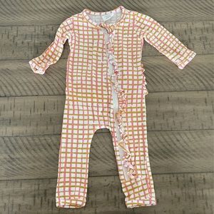 Spearmint Love ruffle zip up sleeper